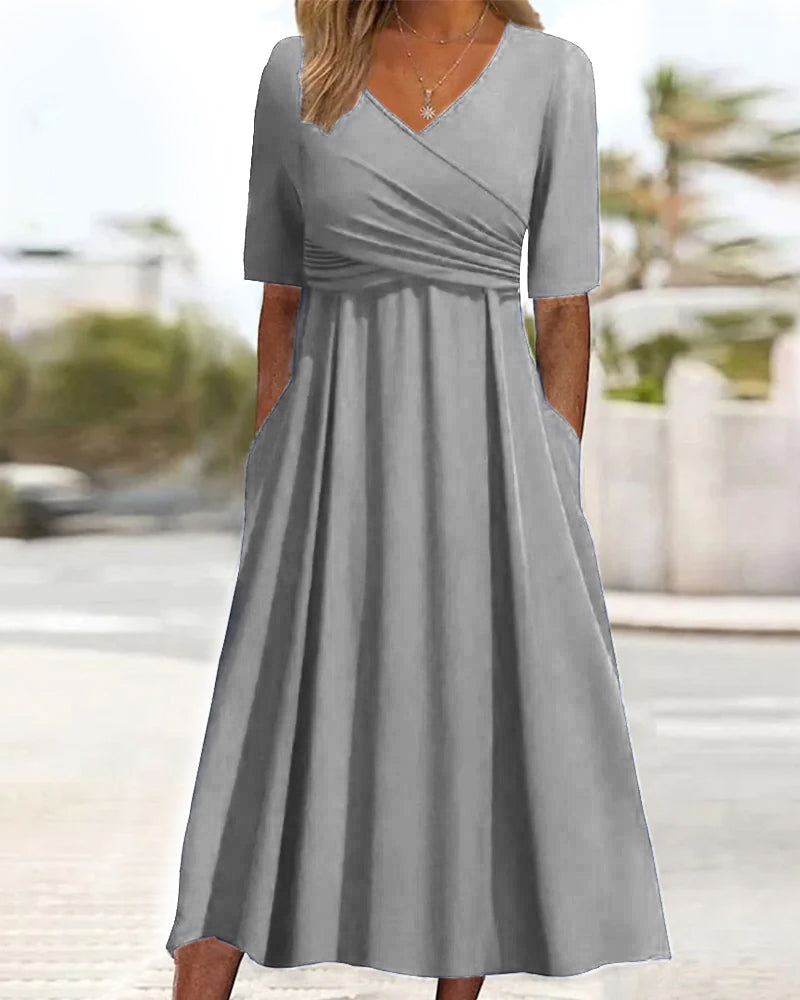 Mary - Elegantes Kleid mit V-Ausschnitt