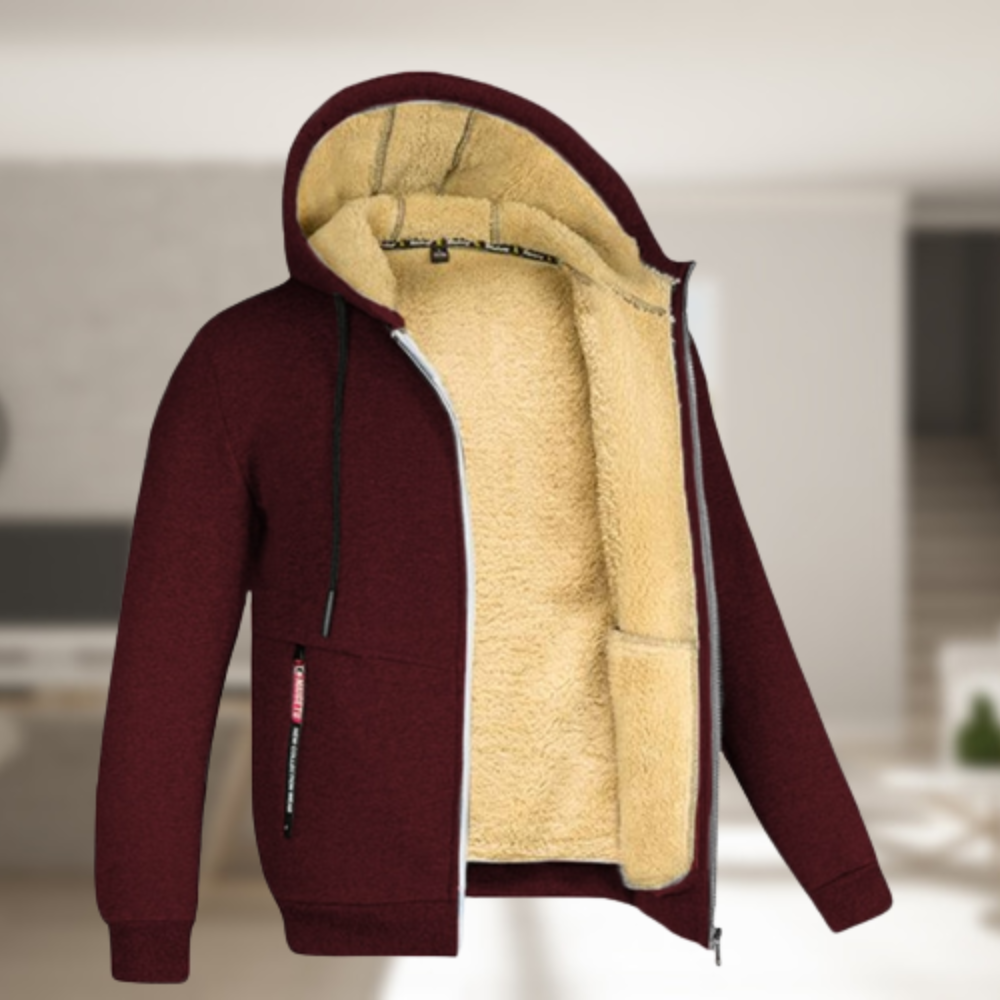 Josef™ - Lässige Herren Winterjacke mit Kapuze und Fleece