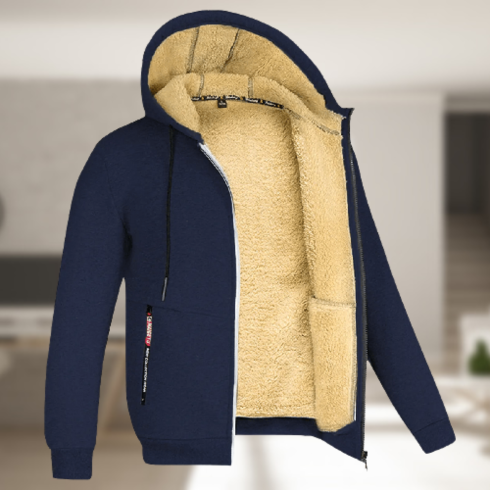 Josef™ - Lässige Herren Winterjacke mit Kapuze und Fleece