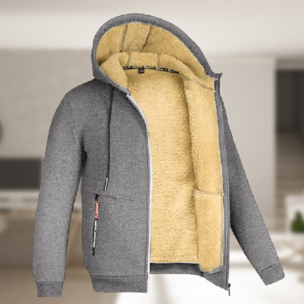 Josef™ - Lässige Herren Winterjacke mit Kapuze und Fleece