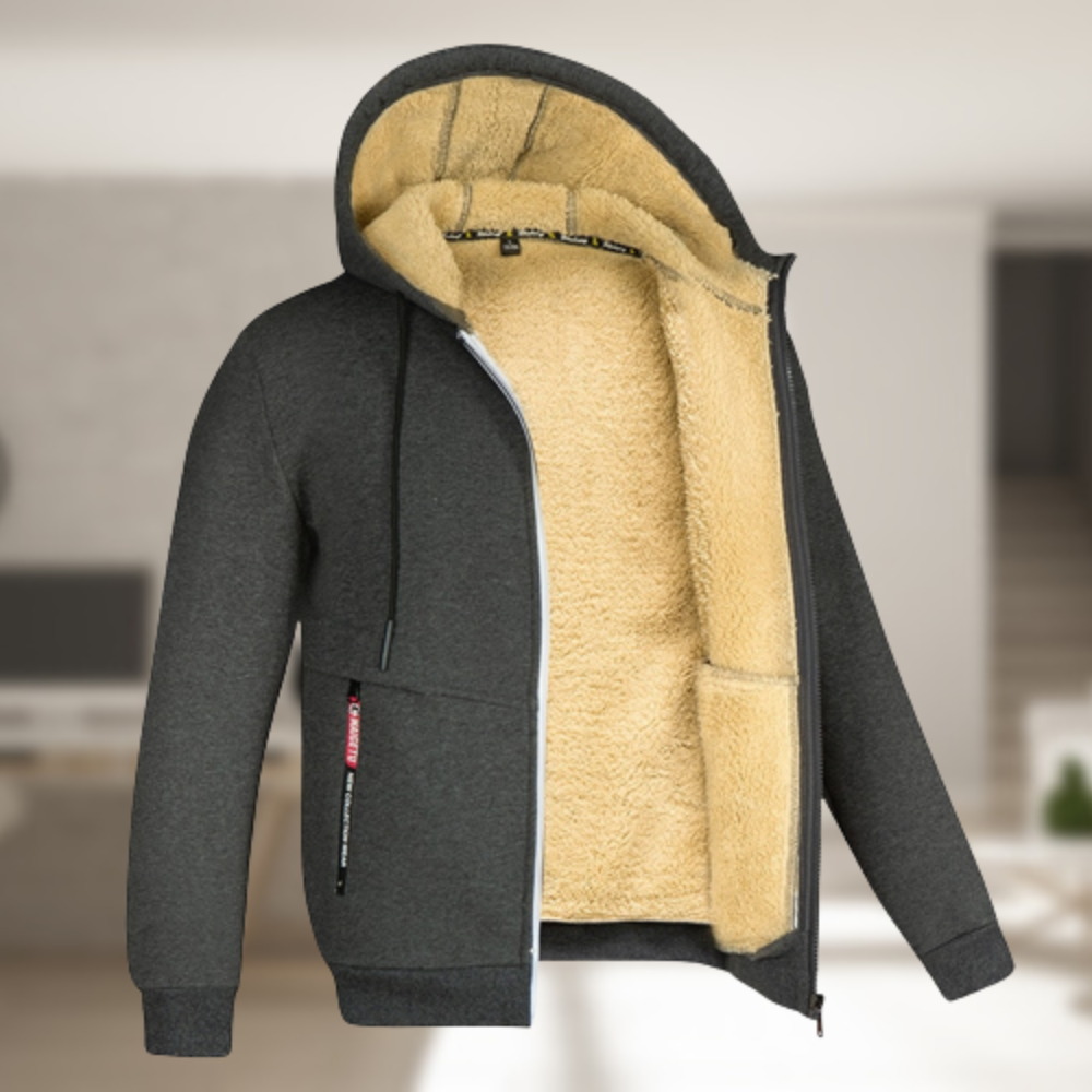 Josef™ - Lässige Herren Winterjacke mit Kapuze und Fleece