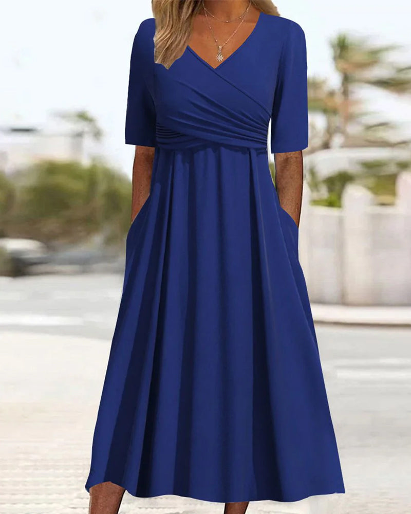 Mary - Elegantes Kleid mit V-Ausschnitt